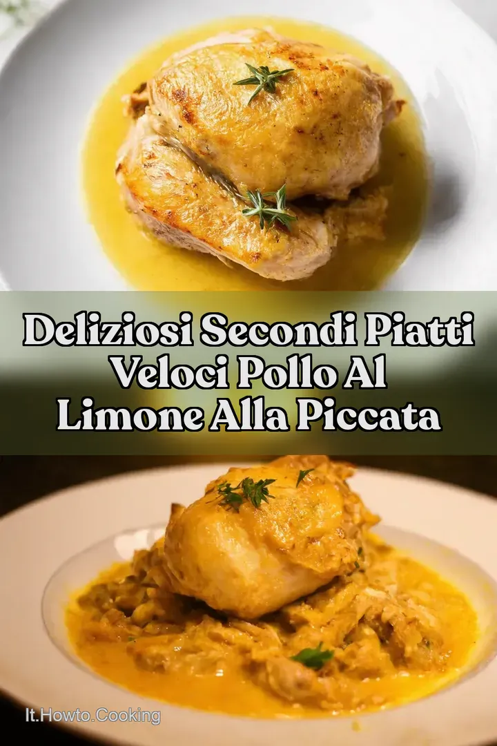 Deliziosi Secondi Piatti Veloci Pollo al Limone alla Piccata