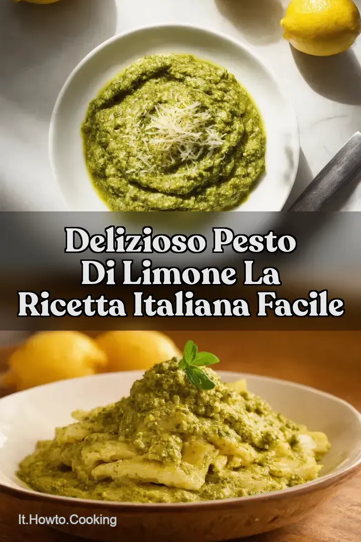 Delizioso Pesto di Limone La Ricetta Italiana Facile