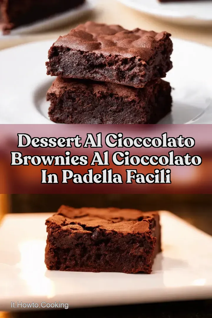 Dessert al Cioccolato Brownies al Cioccolato in Padella Facili