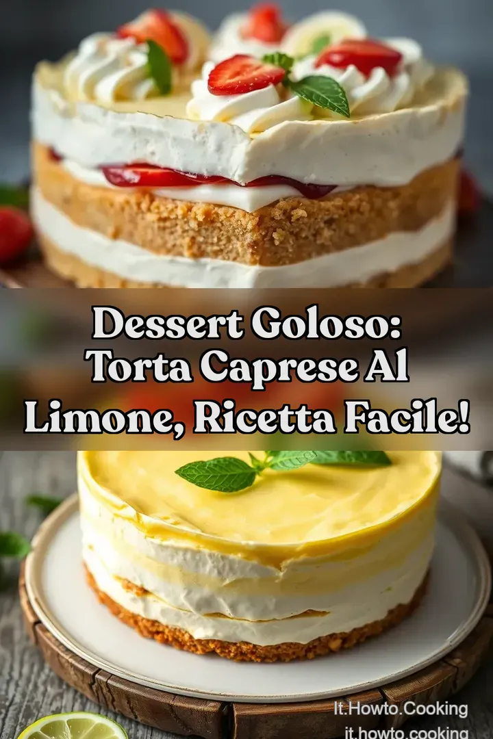 Dessert goloso: Torta Caprese al limone ricetta facile!