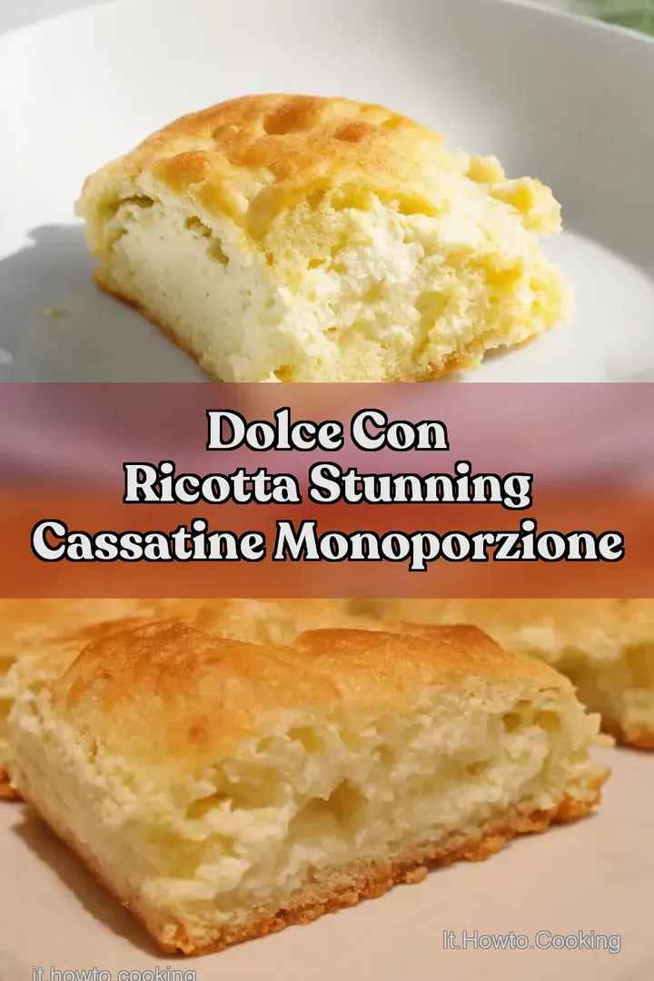Dolce Con Ricotta Stunning Cassatine Monoporzione