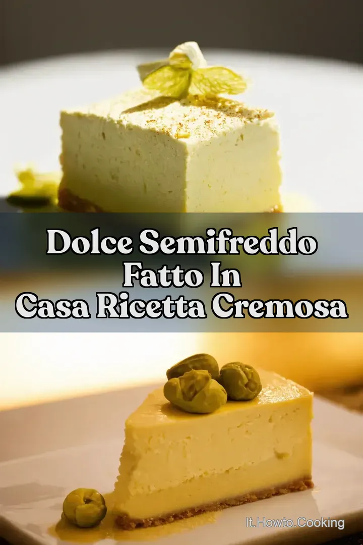 Dolce Semifreddo Fatto in Casa Ricetta Cremosa