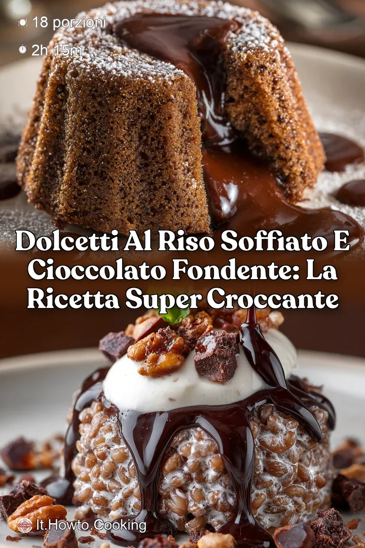 Dolcetti al Riso Soffiato e Cioccolato Fondente: la ricetta super croccante
