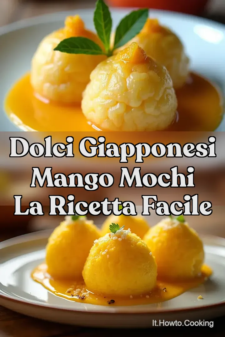 Dolci Giapponesi Mango Mochi la ricetta facile