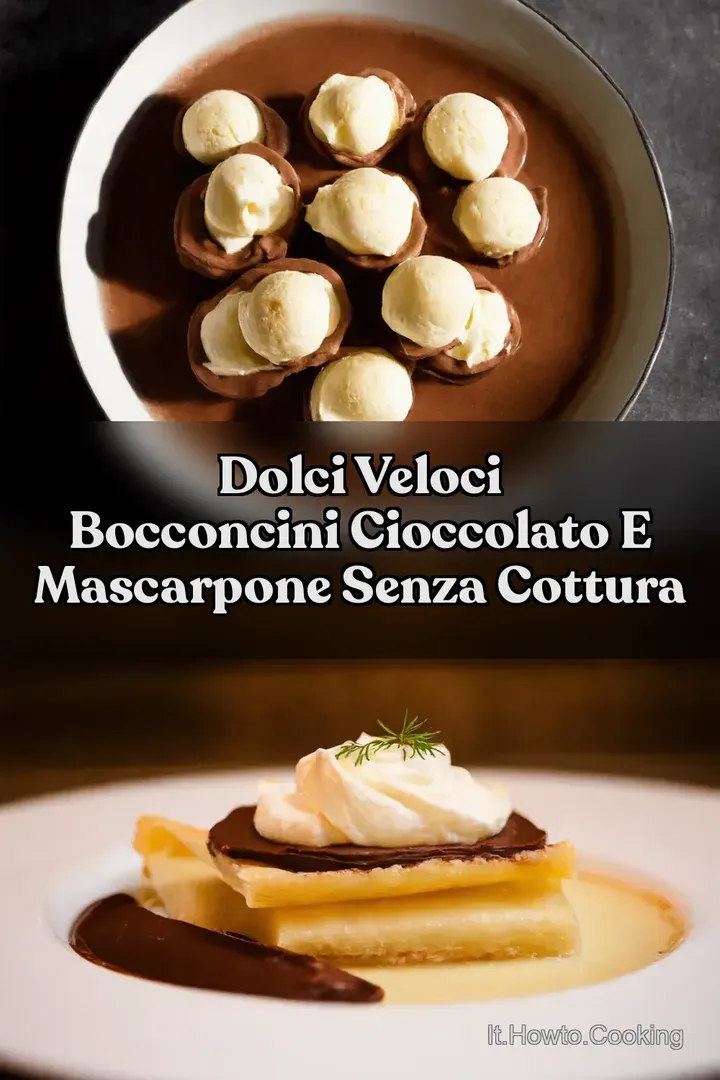 Dolci Veloci Bocconcini Cioccolato e Mascarpone Senza Cottura