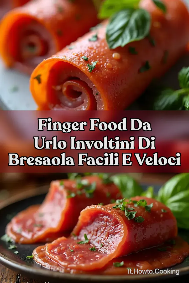 Finger Food da Urlo Involtini di Bresaola Facili e Veloci