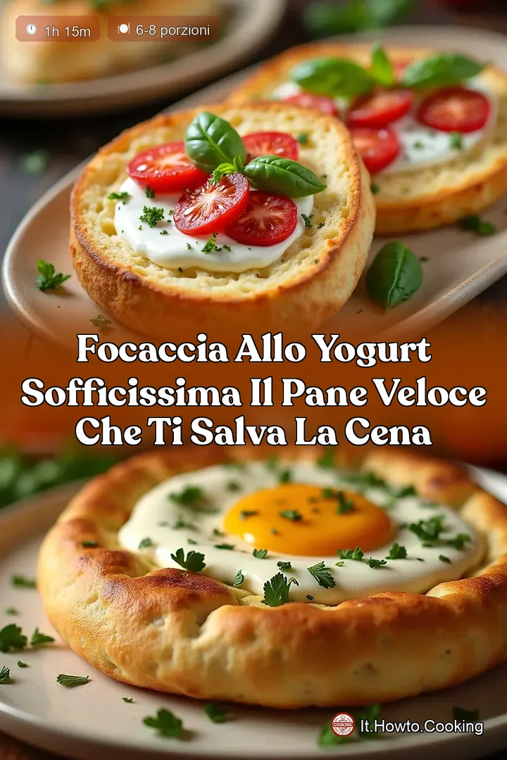 Focaccia allo Yogurt Sofficissima Il Pane Veloce che Ti Salva la Cena