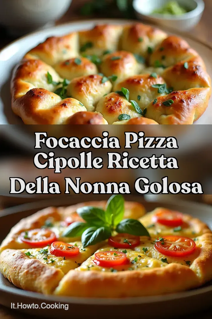 Focaccia Pizza Cipolle Ricetta della Nonna Golosa