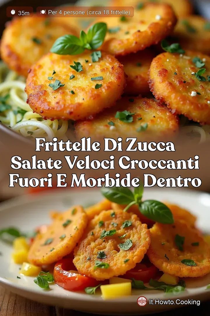 Frittelle di Zucca Salate Veloci Croccanti Fuori e Morbide Dentro