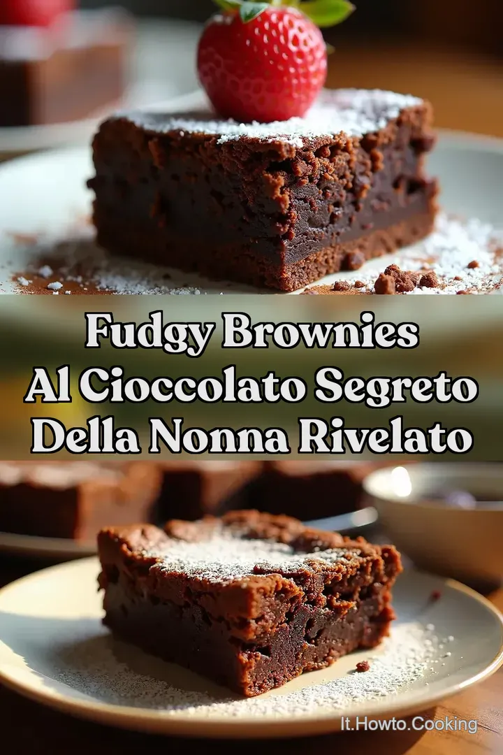 Fudgy Brownies al Cioccolato Segreto della Nonna Rivelato