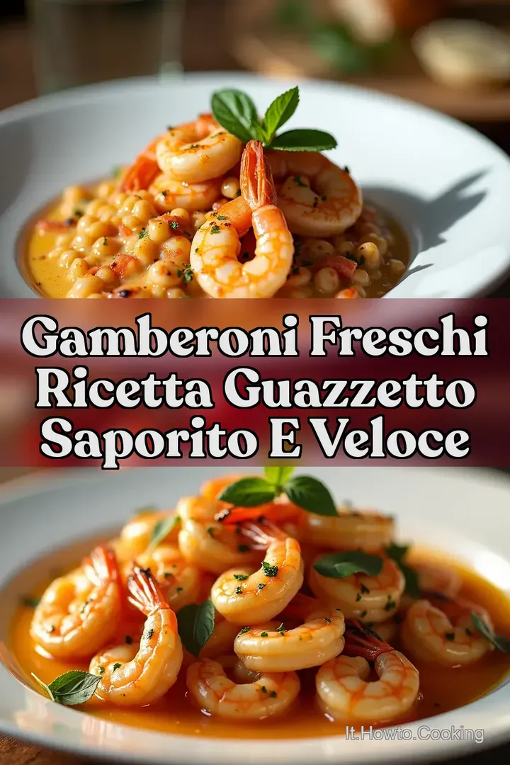 Gamberoni Freschi Ricetta Guazzetto Saporito e Veloce