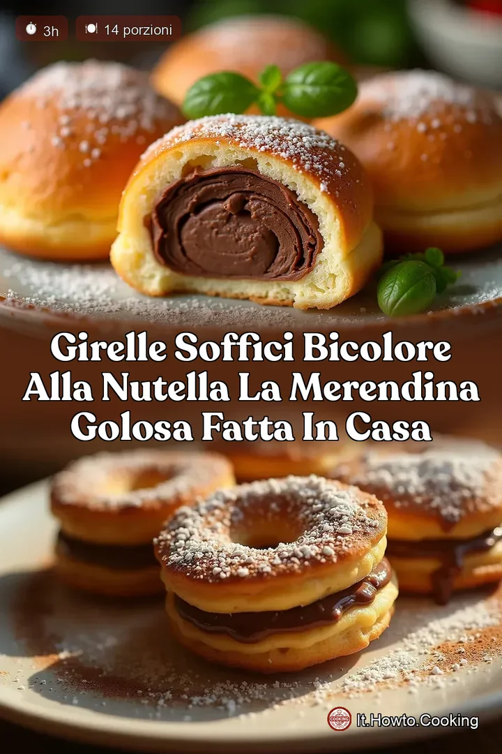 Girelle Soffici Bicolore alla Nutella La Merendina Golosa Fatta in Casa