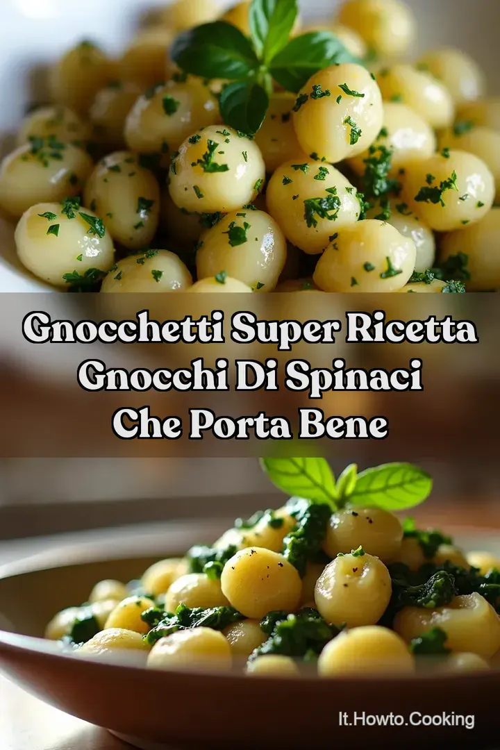 Gnocchetti Super Ricetta Gnocchi di Spinaci che Porta Bene