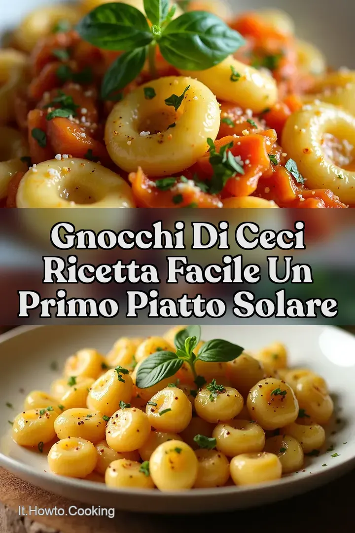 Gnocchi di Ceci Ricetta Facile Un Primo Piatto Solare