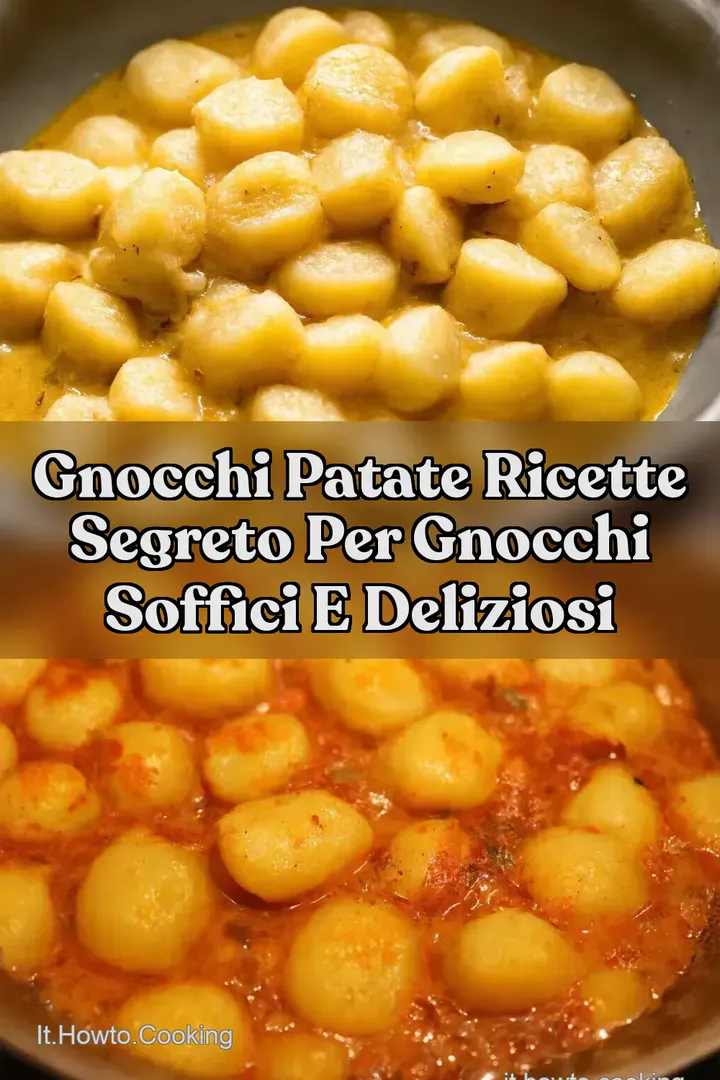Gnocchi Patate Ricette Segreto per Gnocchi Soffici e Deliziosi