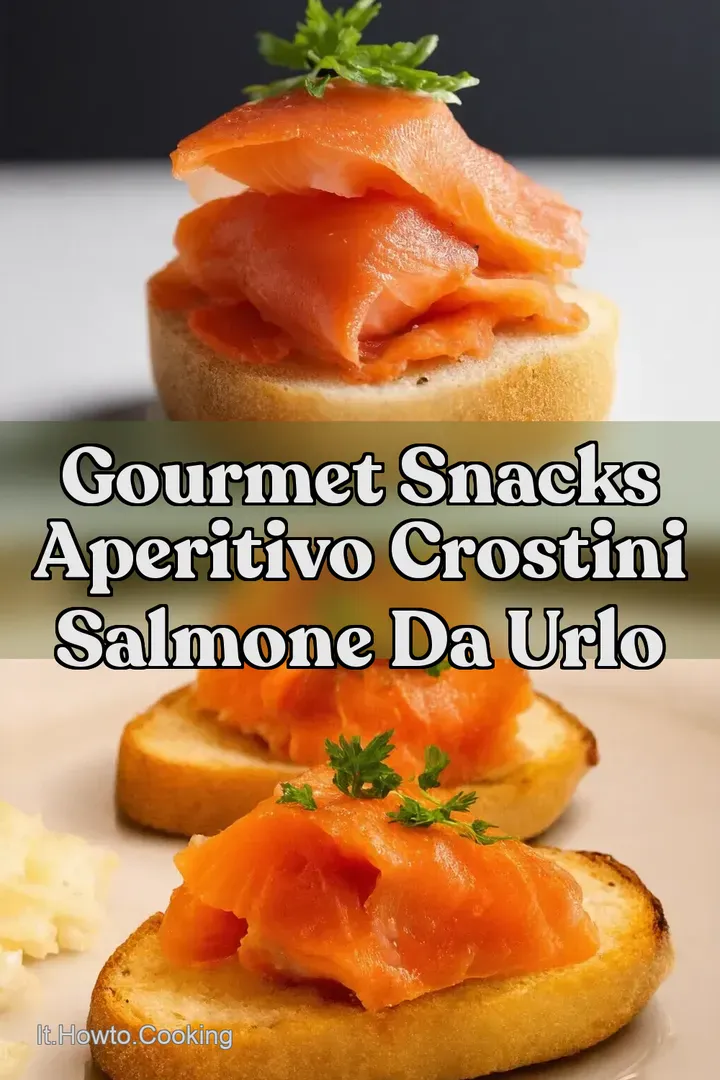 Gourmet Snacks Aperitivo Crostini Salmone da Urlo