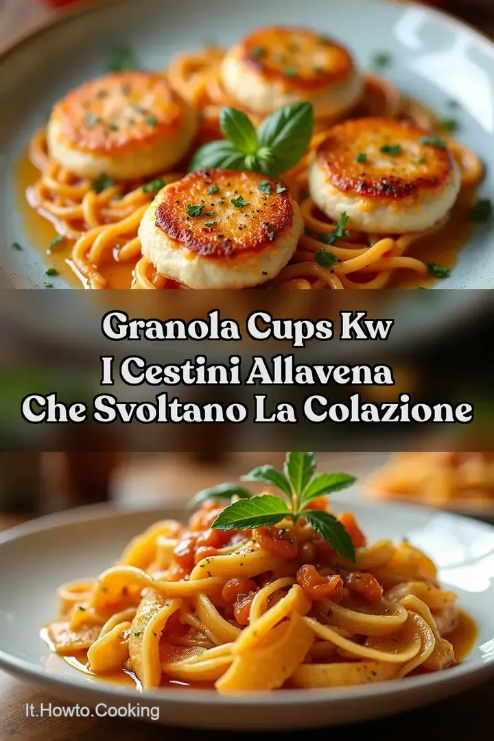 Granola Cups kw i Cestini allAvena che Svoltano la Colazione