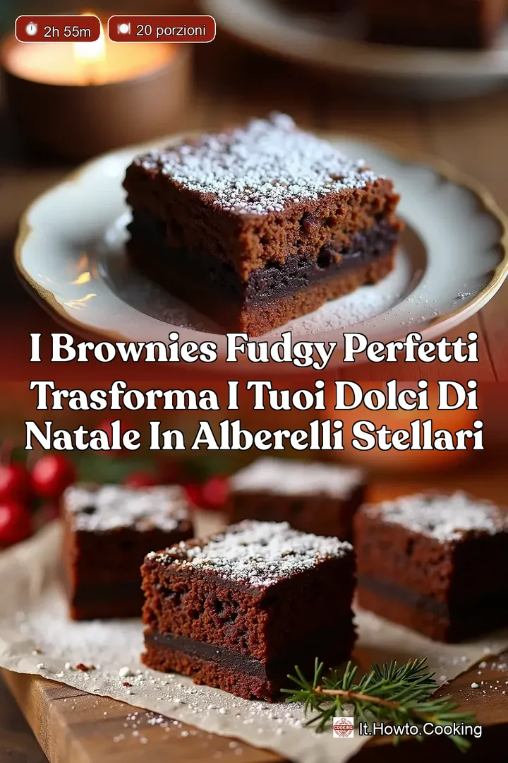 I Brownies Fudgy Perfetti Trasforma i tuoi Dolci di Natale in Alberelli Stellari
