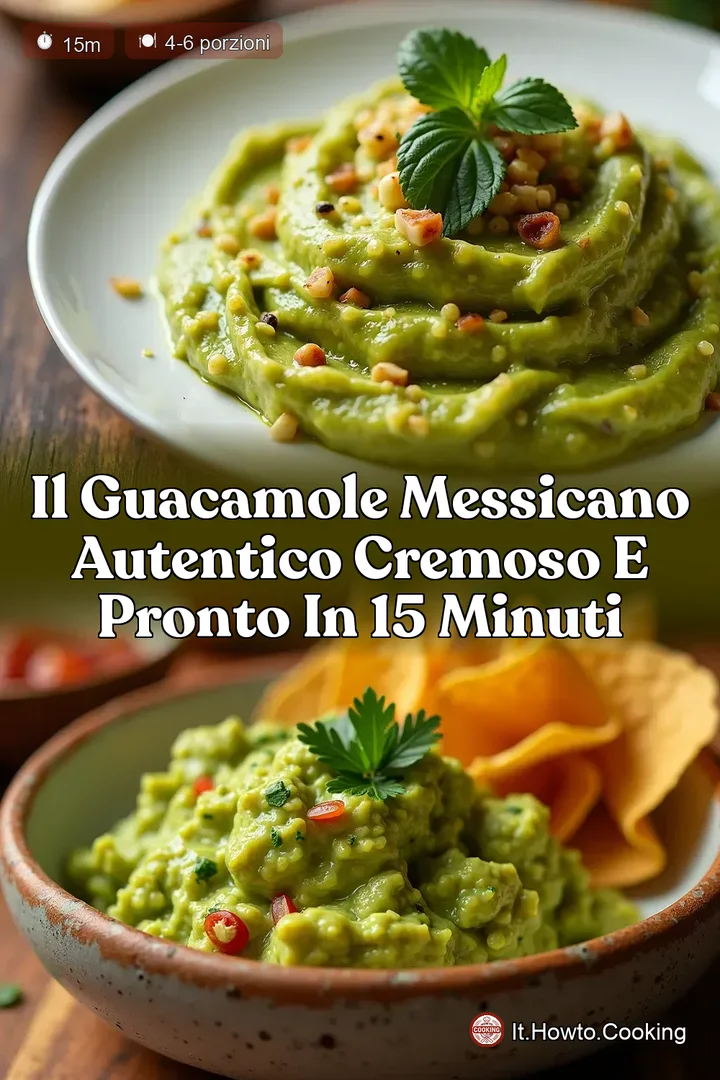 Il Guacamole Messicano Autentico Cremoso e Pronto in 15 Minuti