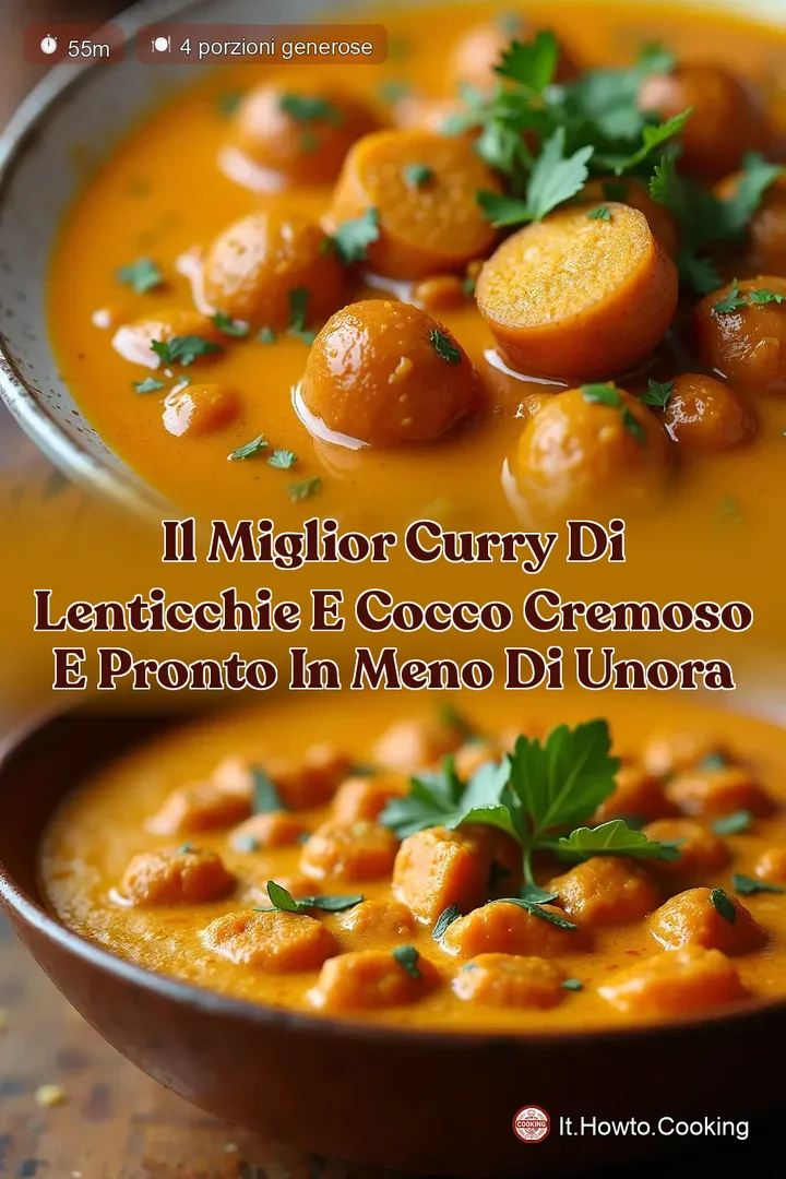 Il Miglior Curry di Lenticchie e Cocco Cremoso e Pronto in Meno di UnOra