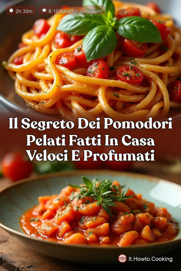 Il Segreto dei Pomodori Pelati Fatti in Casa Veloci e Profumati