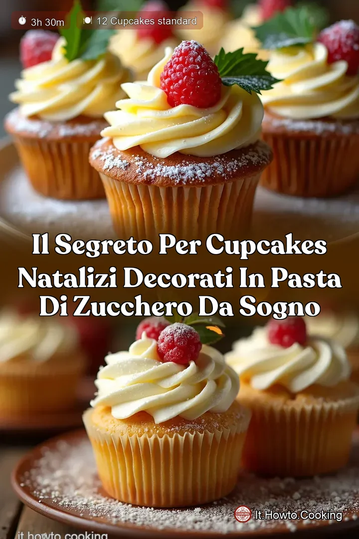 Il Segreto per Cupcakes Natalizi Decorati in Pasta di Zucchero da Sogno