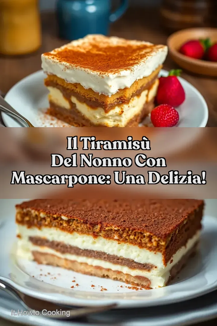 Il Tiramis&ugrave; del Nonno con Mascarpone: Una Delizia!