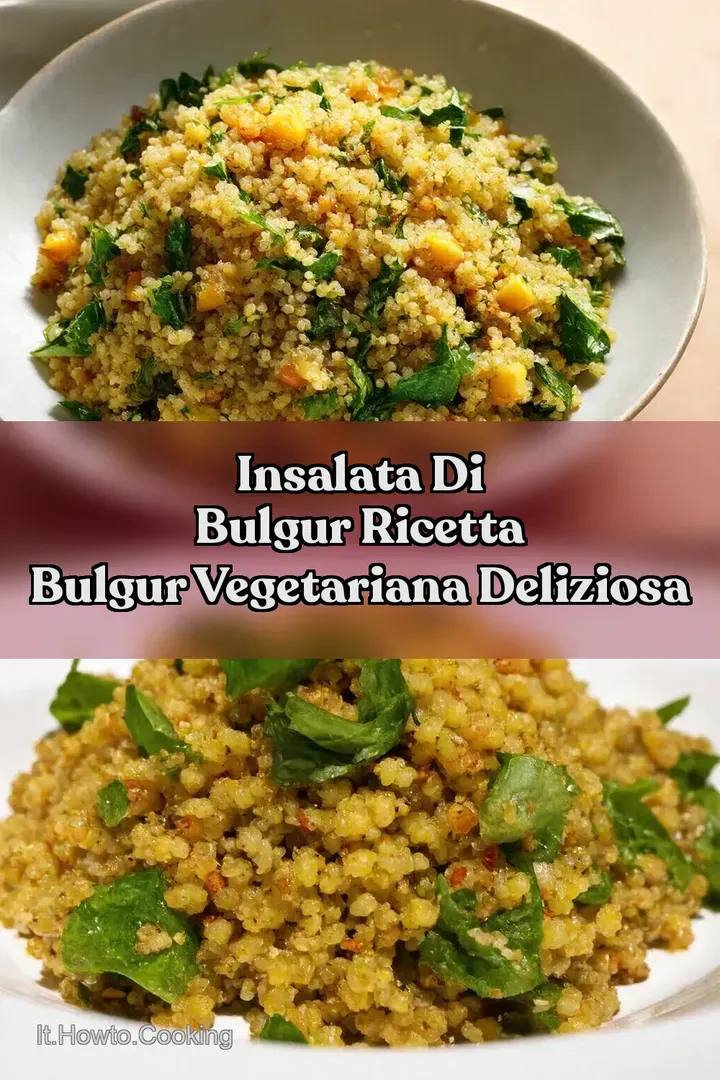 Insalata di Bulgur Ricetta Bulgur Vegetariana Deliziosa