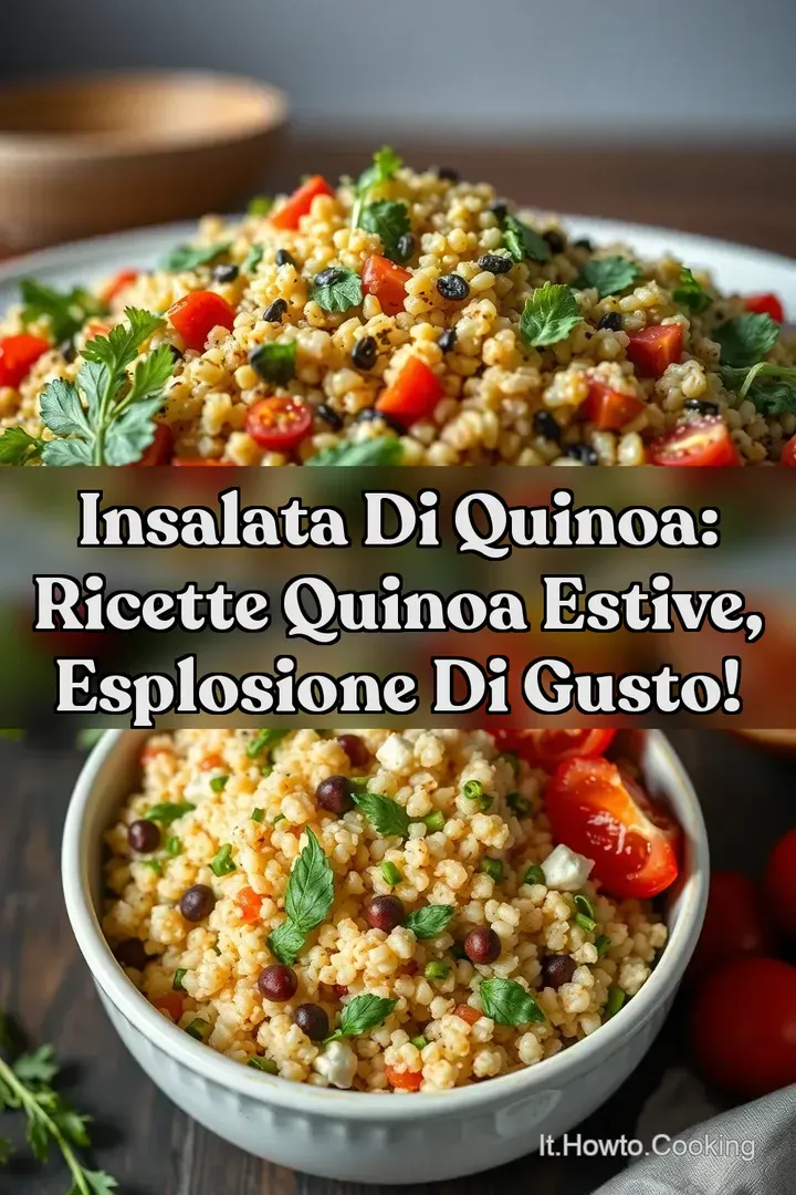 Insalata di Quinoa: Ricette Quinoa Estive Esplosione di Gusto!
