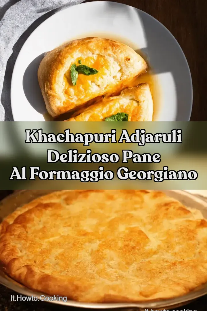 Khachapuri Adjaruli Delizioso Pane al Formaggio Georgiano