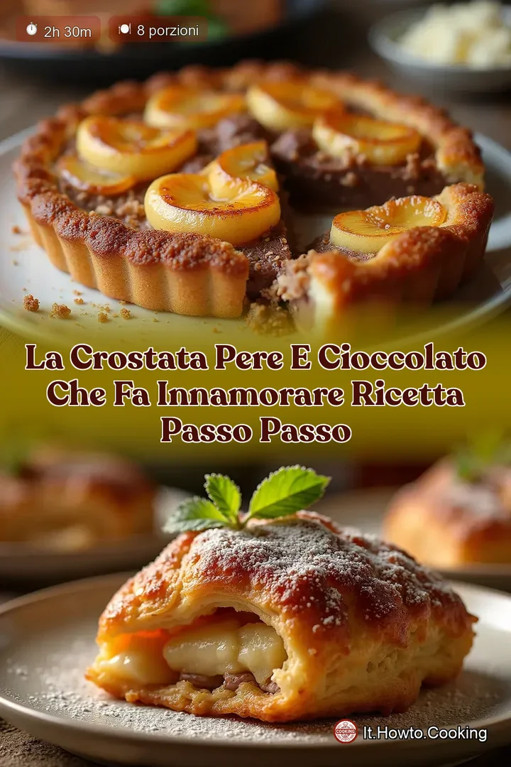 La Crostata Pere e Cioccolato che fa Innamorare Ricetta Passo Passo