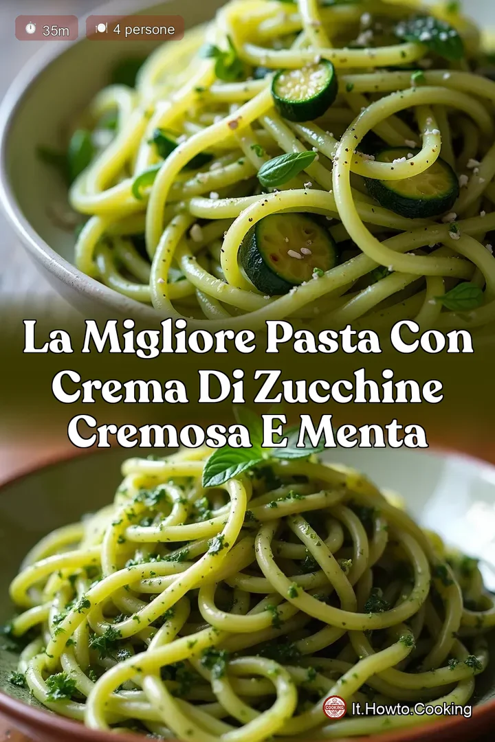 La Migliore Pasta con Crema di Zucchine Cremosa e Menta