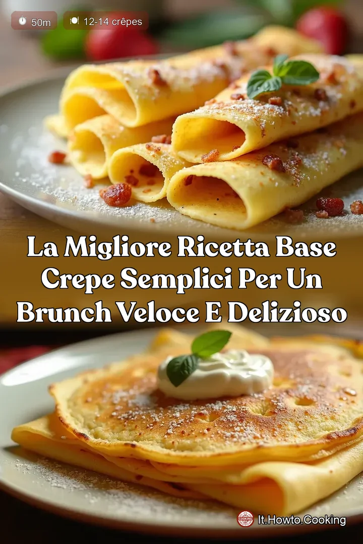La Migliore Ricetta Base Crepe Semplici per un Brunch Veloce e Delizioso