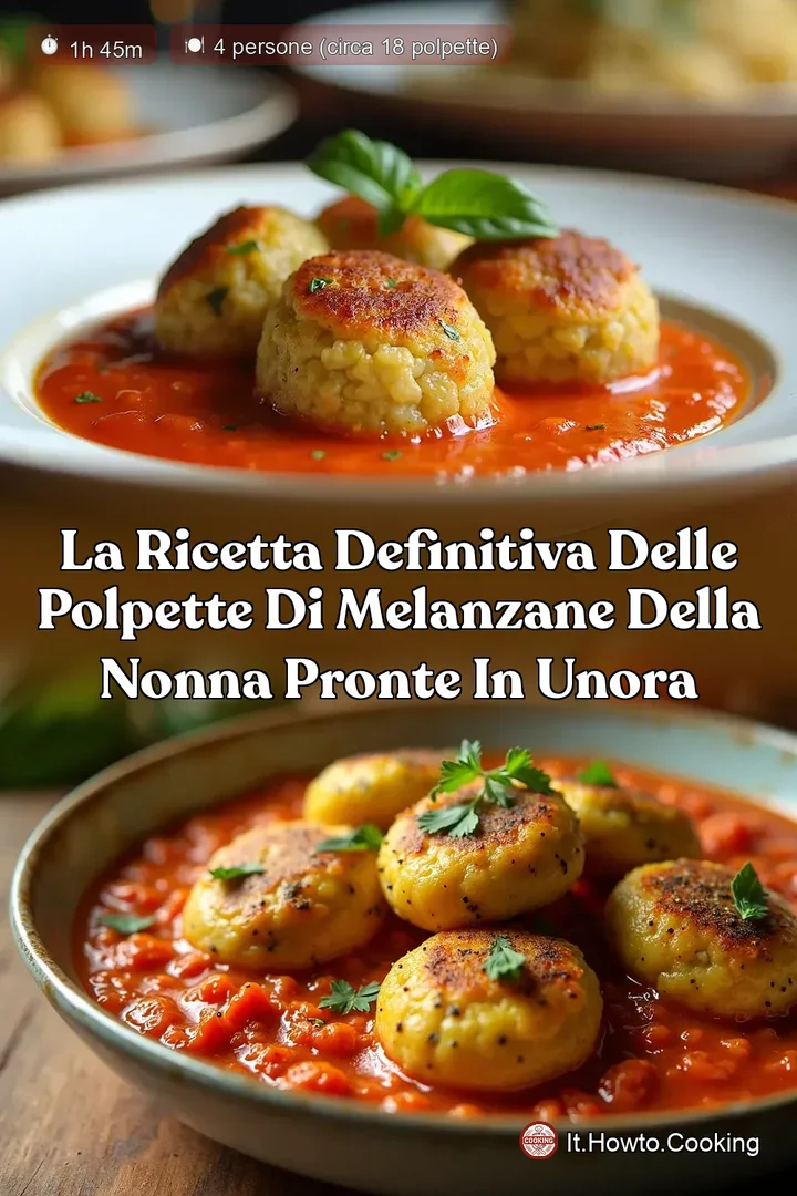 La Ricetta Definitiva delle Polpette di Melanzane della Nonna Pronte in UnOra