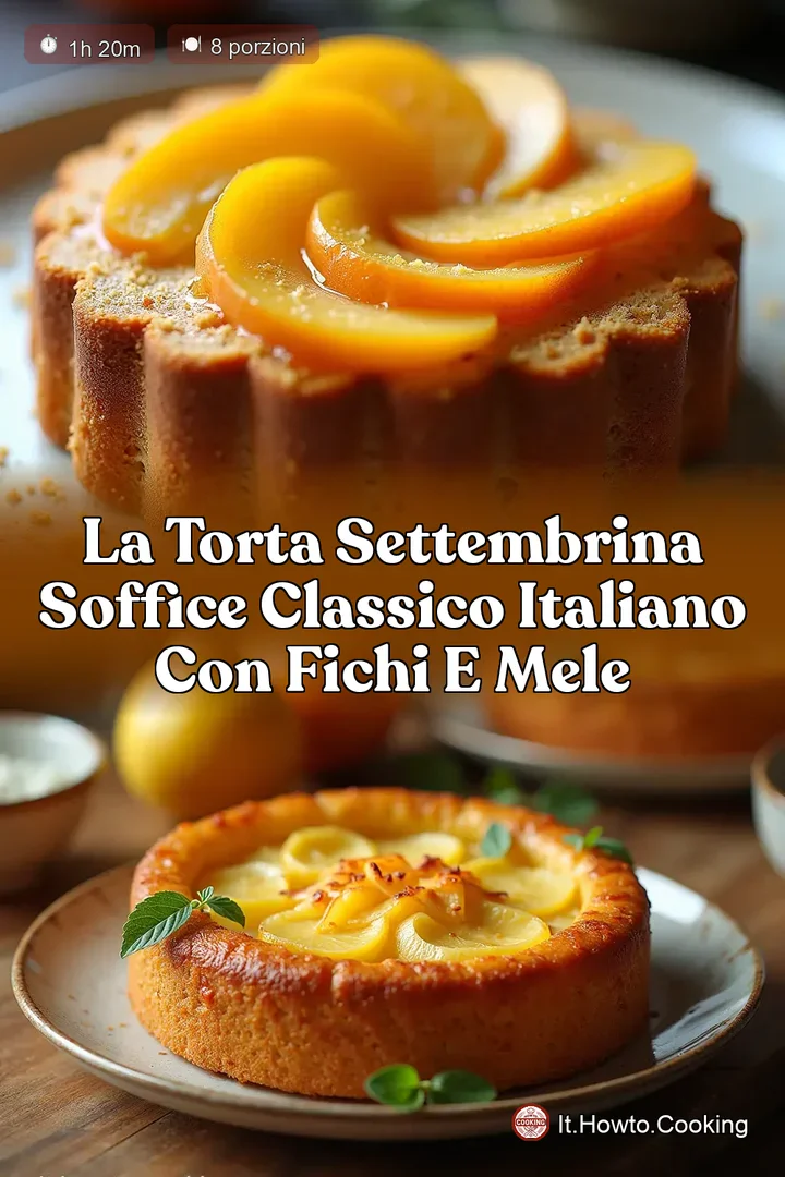 La Torta Settembrina Soffice Classico Italiano con Fichi e Mele