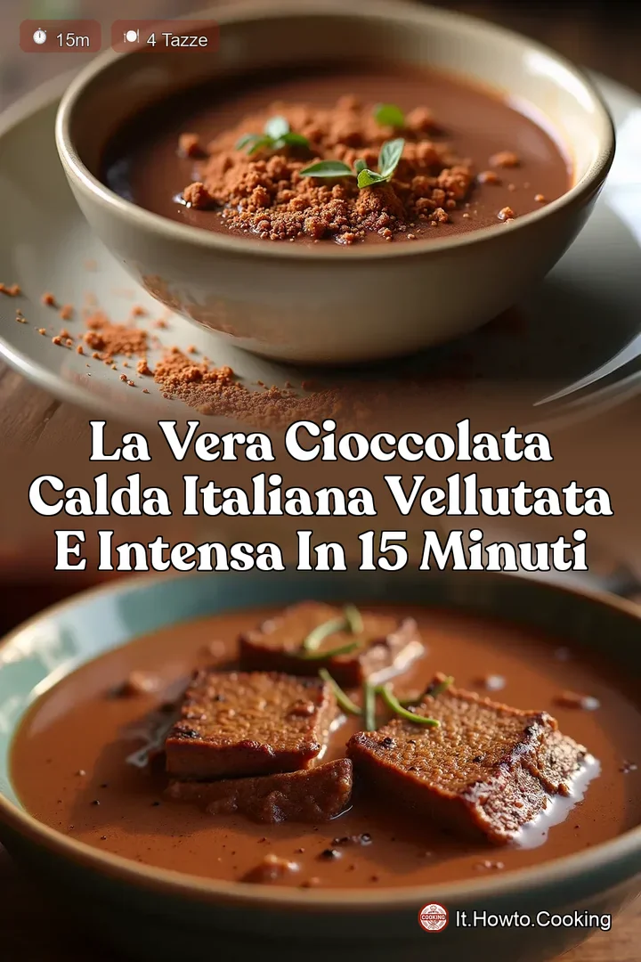 La Vera Cioccolata Calda Italiana Vellutata e Intensa in 15 Minuti