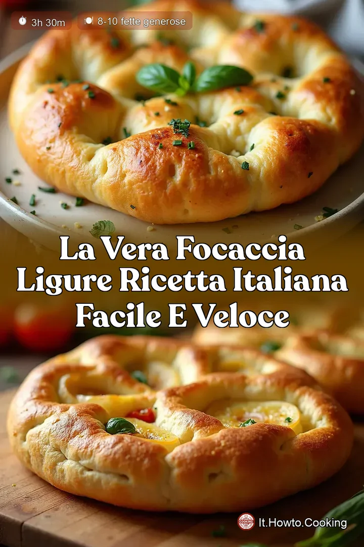 La Vera Focaccia Ligure Ricetta Italiana Facile e Veloce