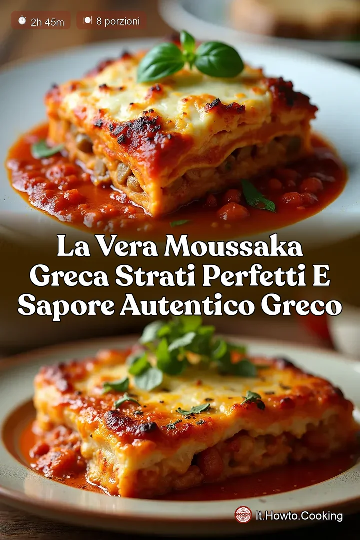 La Vera Moussaka Greca Strati Perfetti e Sapore Autentico Greco