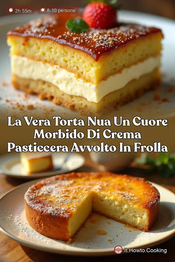 La Vera Torta Nua Un Cuore Morbido di Crema Pasticcera Avvolto in Frolla