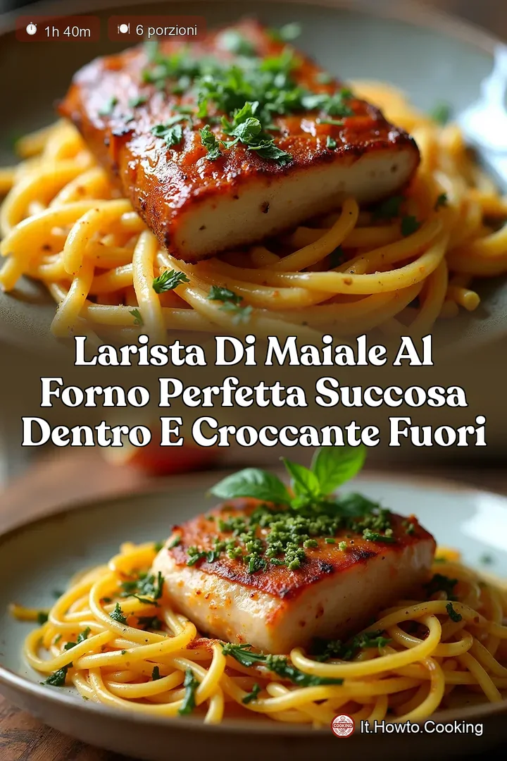 LArista di Maiale al Forno Perfetta Succosa Dentro e Croccante Fuori