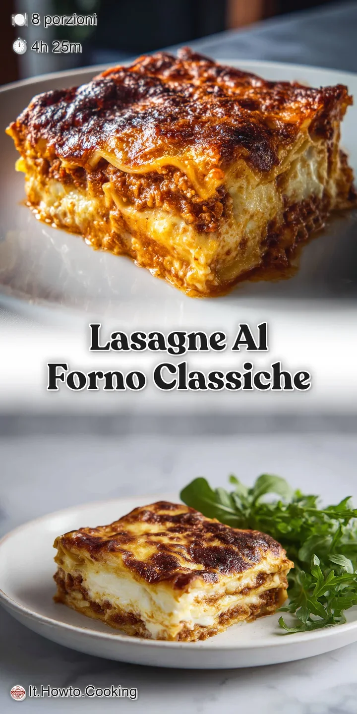 Close-up of a lasagna slice showcasing melted cheese, rich tomato sauce, and perfectly cooked pasta. A warm, inviting Ital...