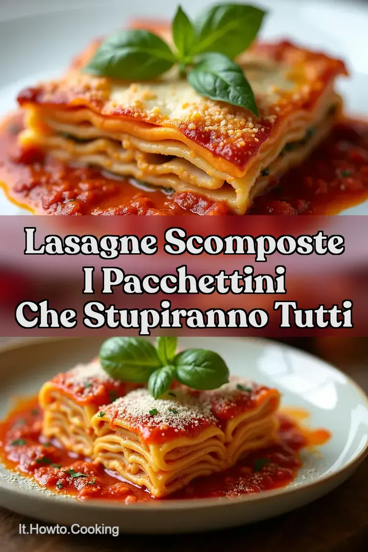 Lasagne Scomposte I Pacchettini che Stupiranno Tutti