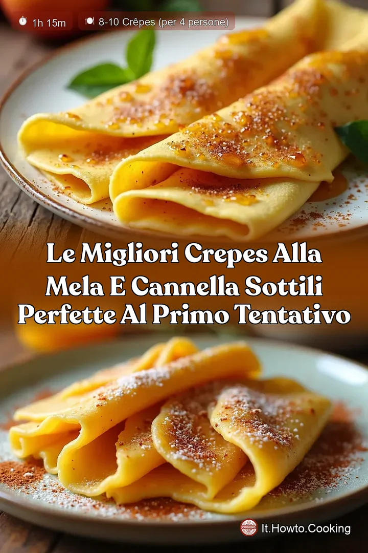 Le Migliori Crepes alla Mela e Cannella Sottili Perfette al Primo Tentativo