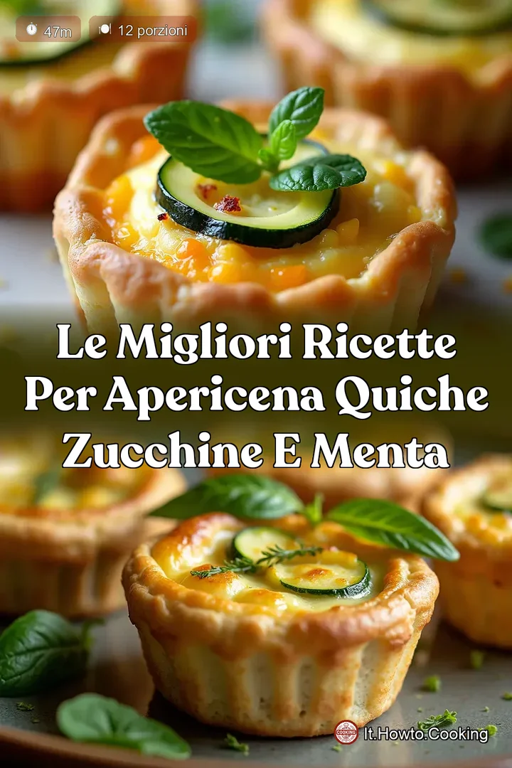 Le Migliori Ricette per Apericena Quiche Zucchine e Menta