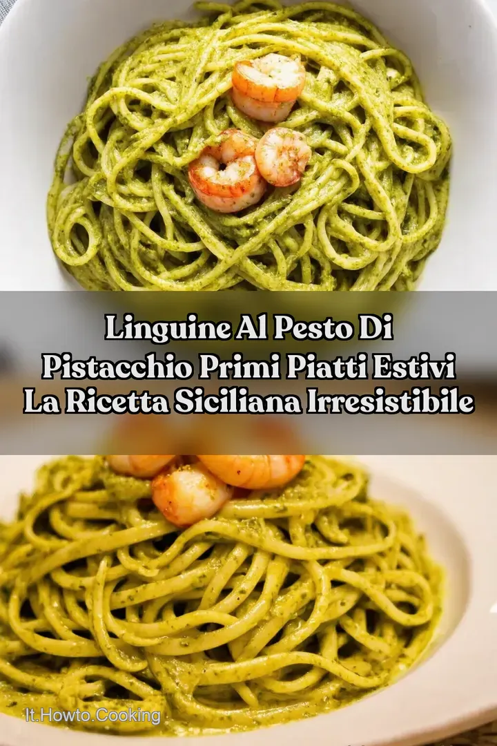 Linguine al Pesto di Pistacchio Primi Piatti Estivi La Ricetta Siciliana Irresistibile