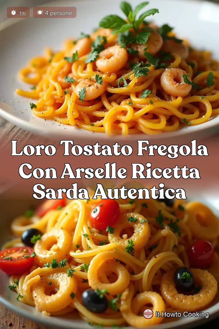 LOro Tostato Fregola con Arselle Ricetta Sarda Autentica