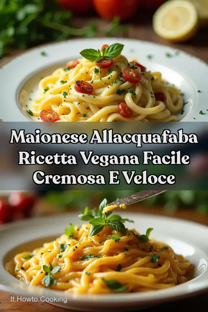 Maionese allAcquafaba Ricetta Vegana Facile Cremosa e Veloce