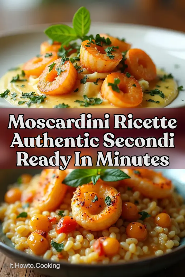 Moscardini Ricette Authentic Secondi Ready in Minutes