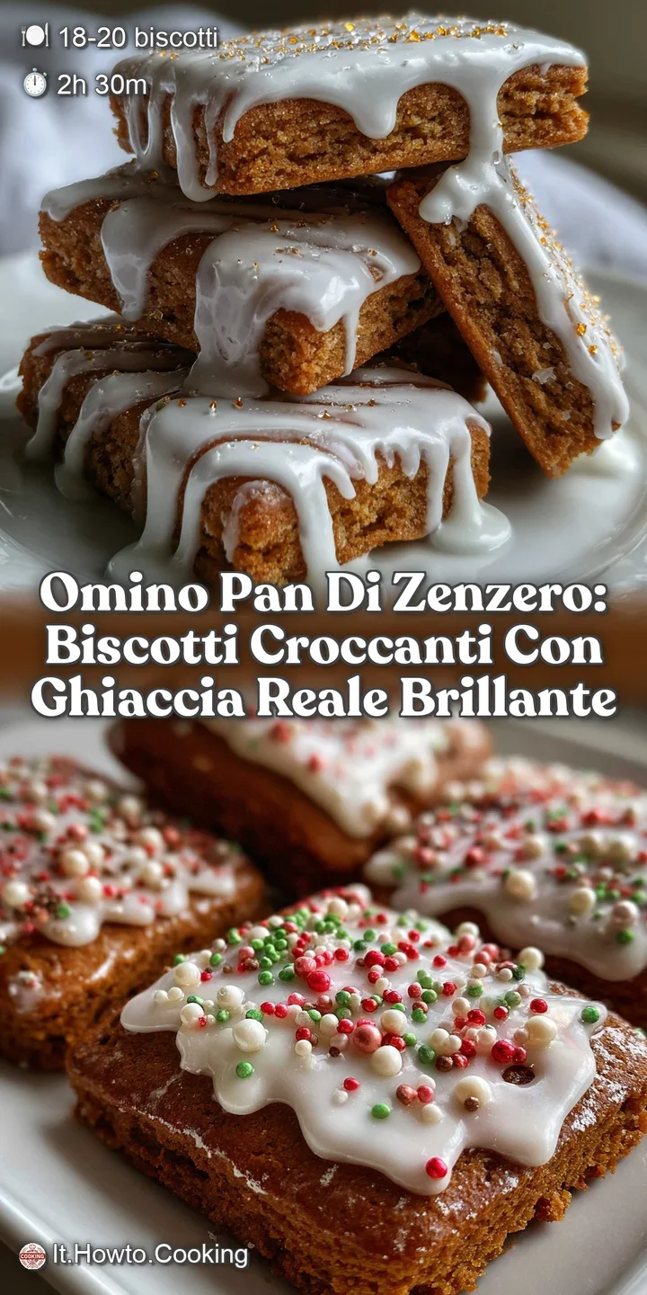 Omino Pan di Zenzero: Biscotti Croccanti con Ghiaccia Reale Brillante