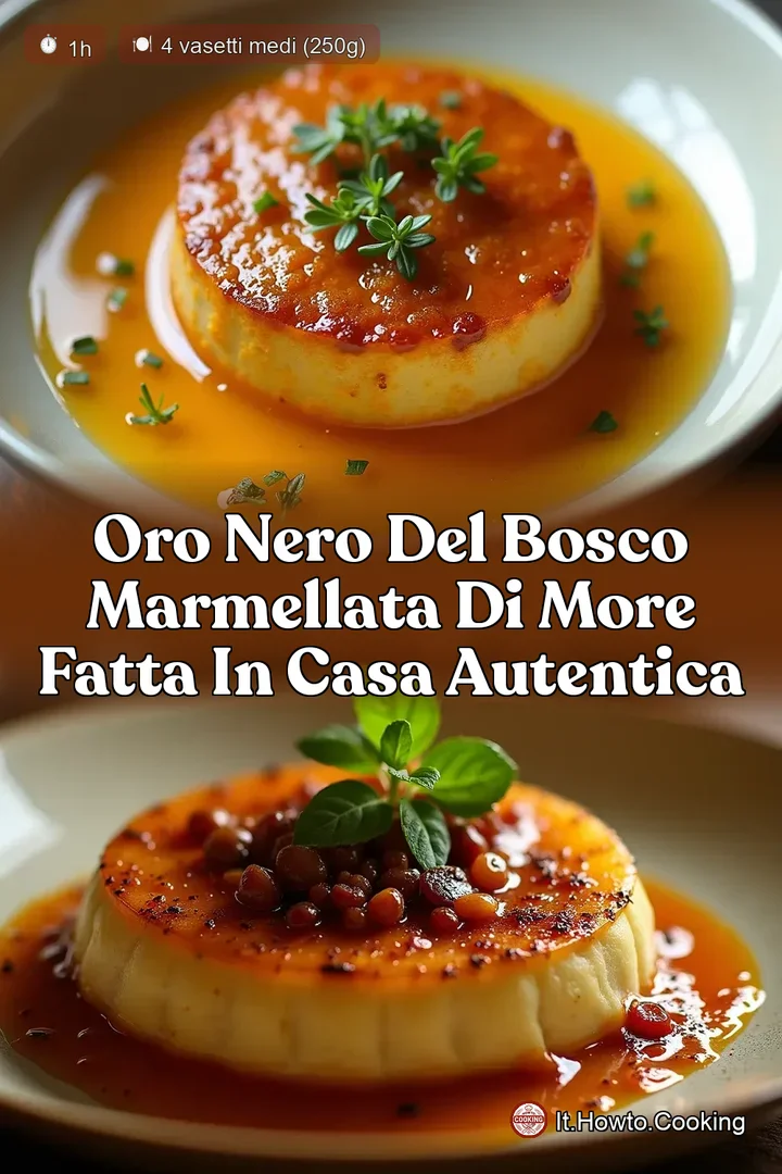 Oro Nero del Bosco Marmellata di More Fatta in Casa Autentica